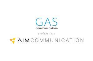 Picture of logo of the Gas communication evolves into AIM communication 